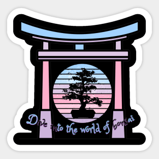 Dive into the world of bonsai Sticker